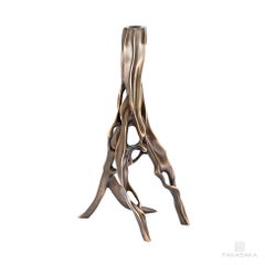 Candlestick in Dark Bronze by Fakasaka Design
