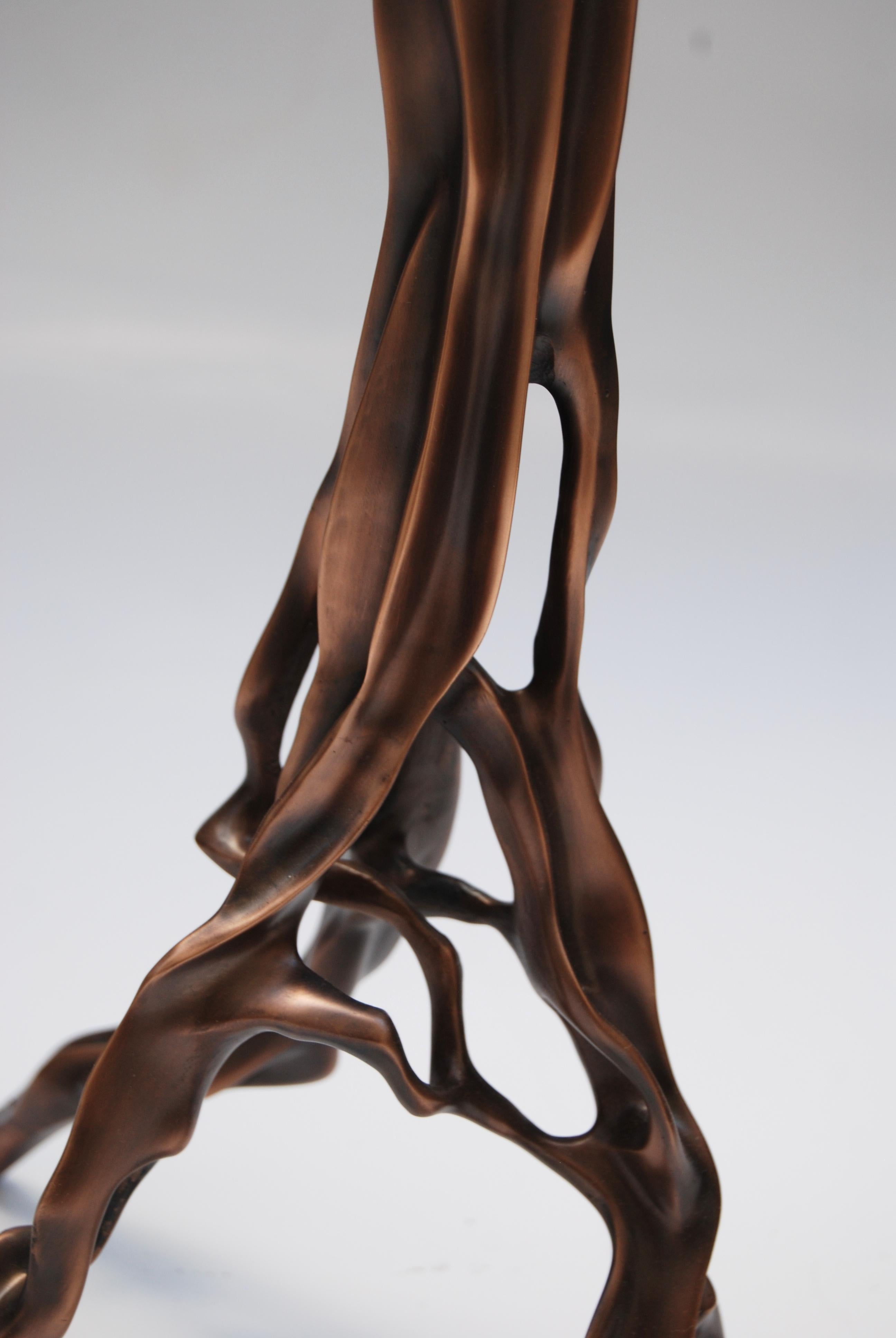 Brazilian Candlestick in Dark Bronze by Fakasaka Design For Sale