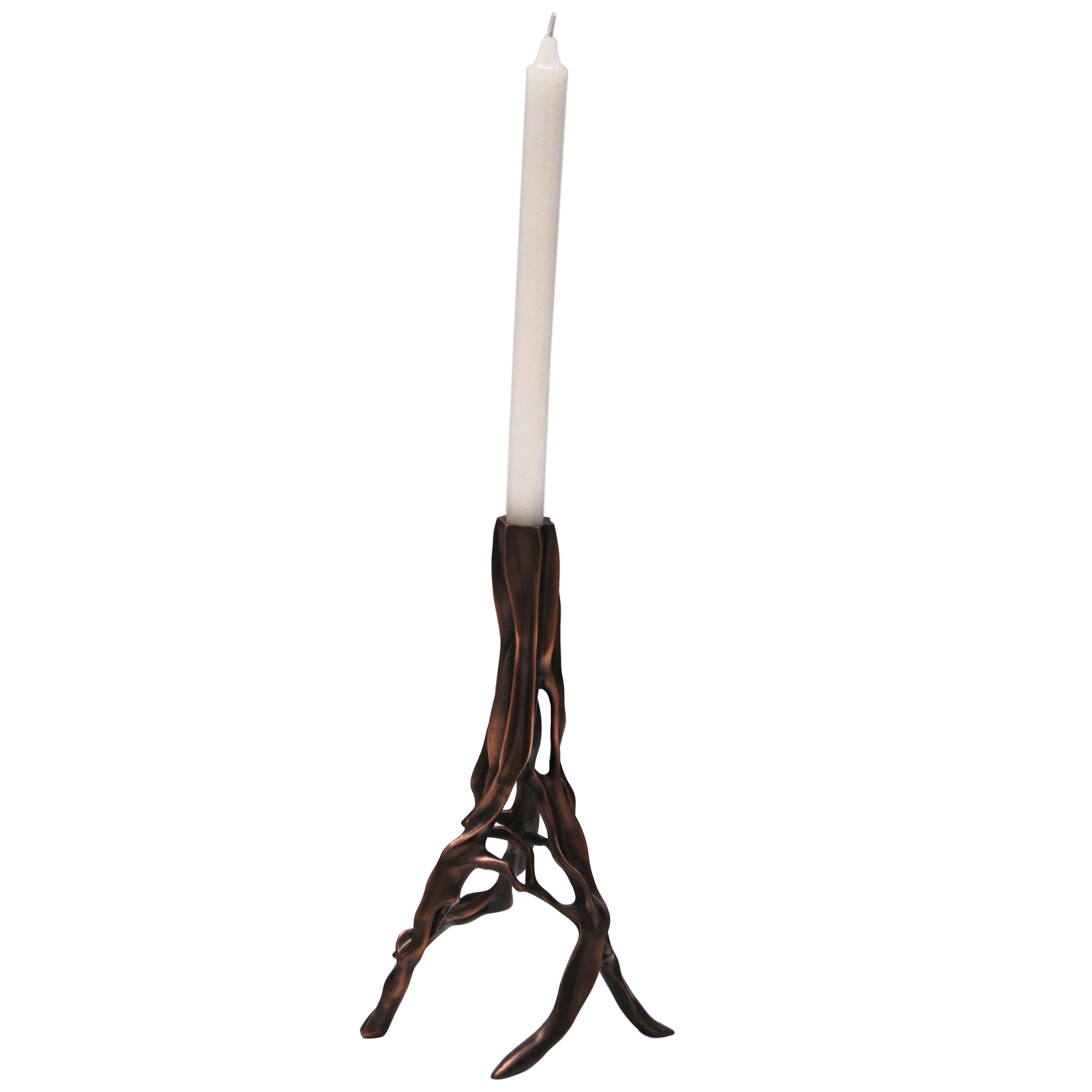 Candlestick in Dark Bronze by FAKASAKA Design