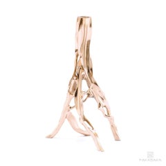 Candlestick in Polished Bronze by Fakasaka Design