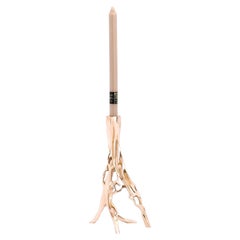 Candlestick in Polished Bronze by Fakasaka Design