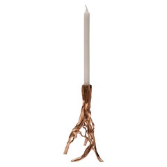 Candlestick in Polished Bronze by FAKASAKA Design
