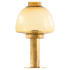 Vintage Candlestick In Warm Amber-yellow Tone by Hans-agne Jakobsson, 1950s