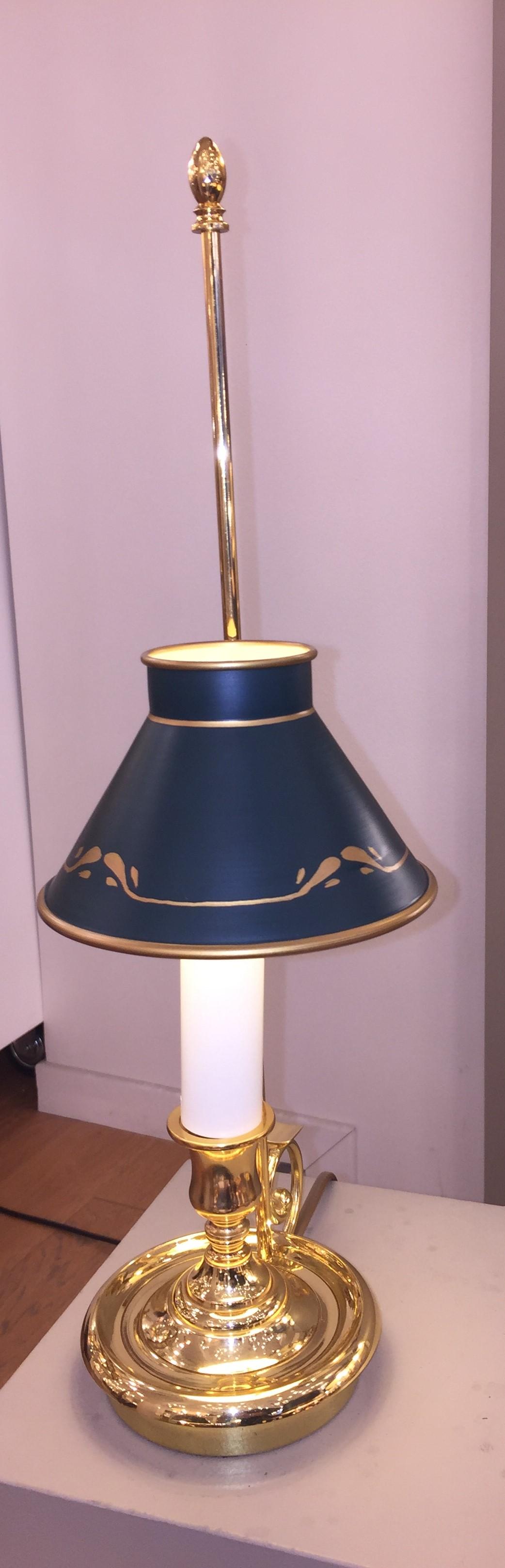 Laiton Lampe-chandelier en vente