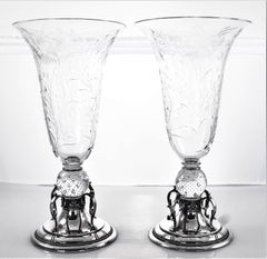 Candlesticks and Matching Vases