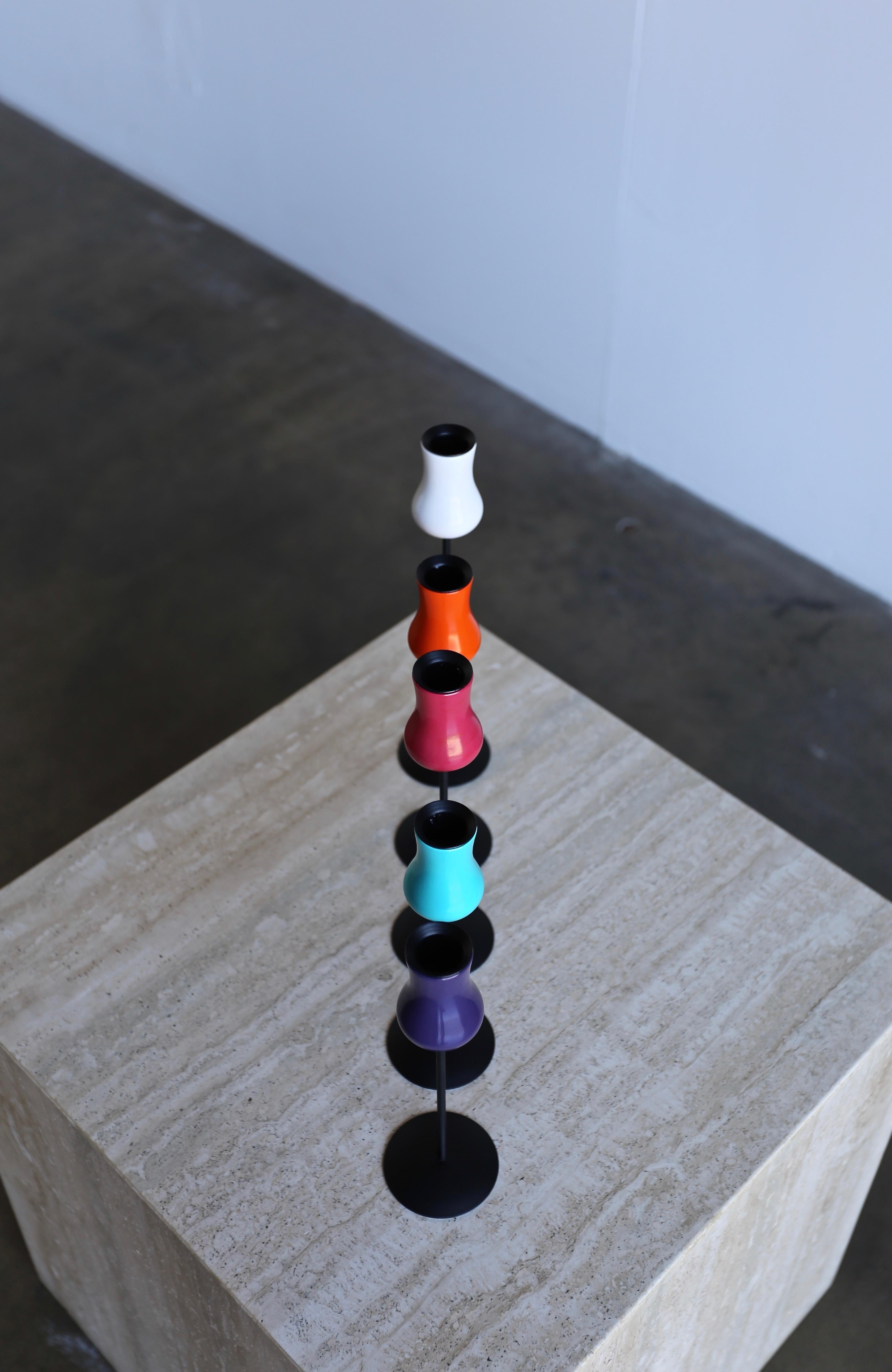 Painted Candlesticks by Laurids Lonborg