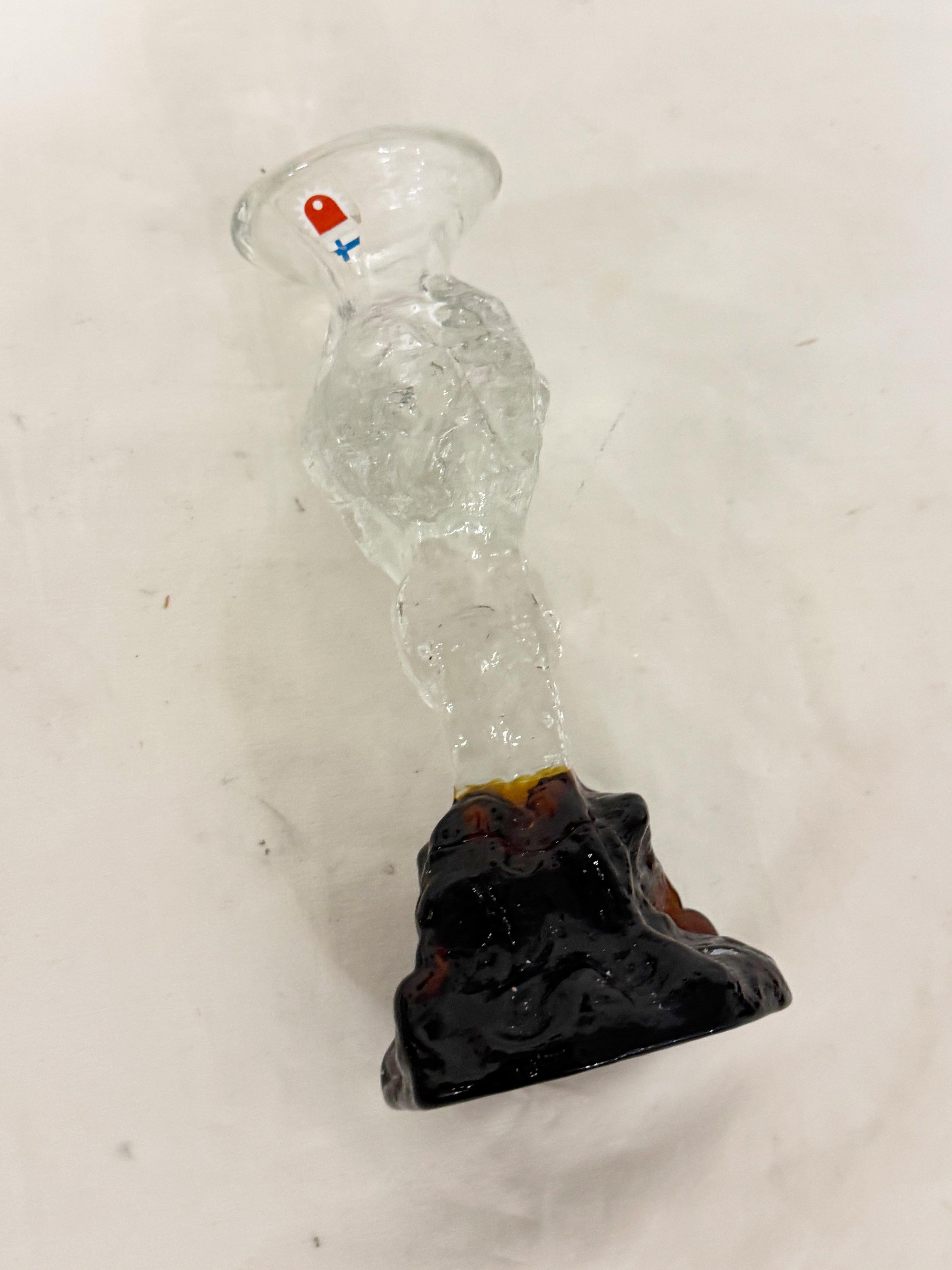 Art Glass Candlesticks by Tauno Wirkkala for Humppila For Sale