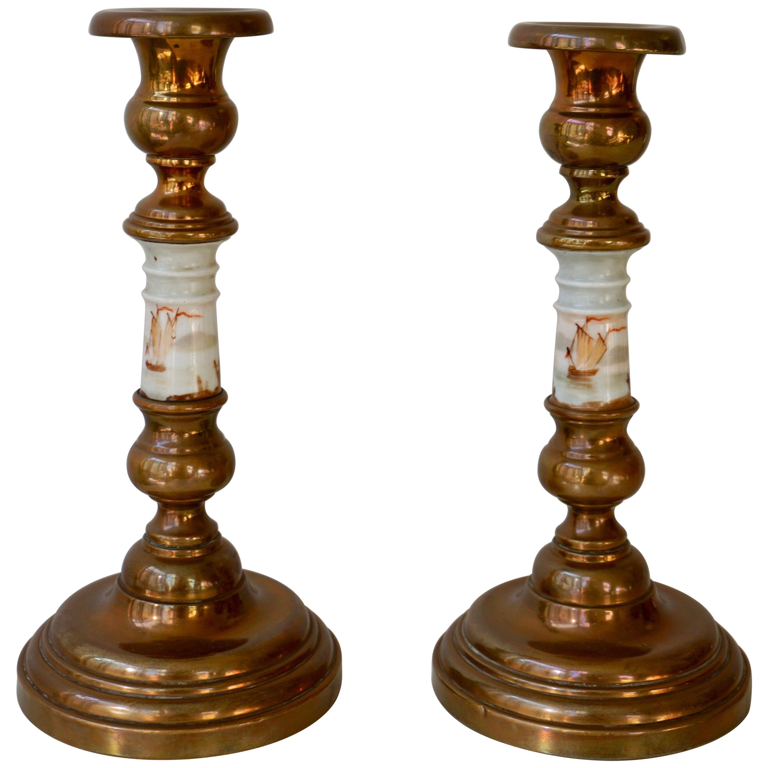 Porcelain Candlesticks 65 For Sale at 1stdibs