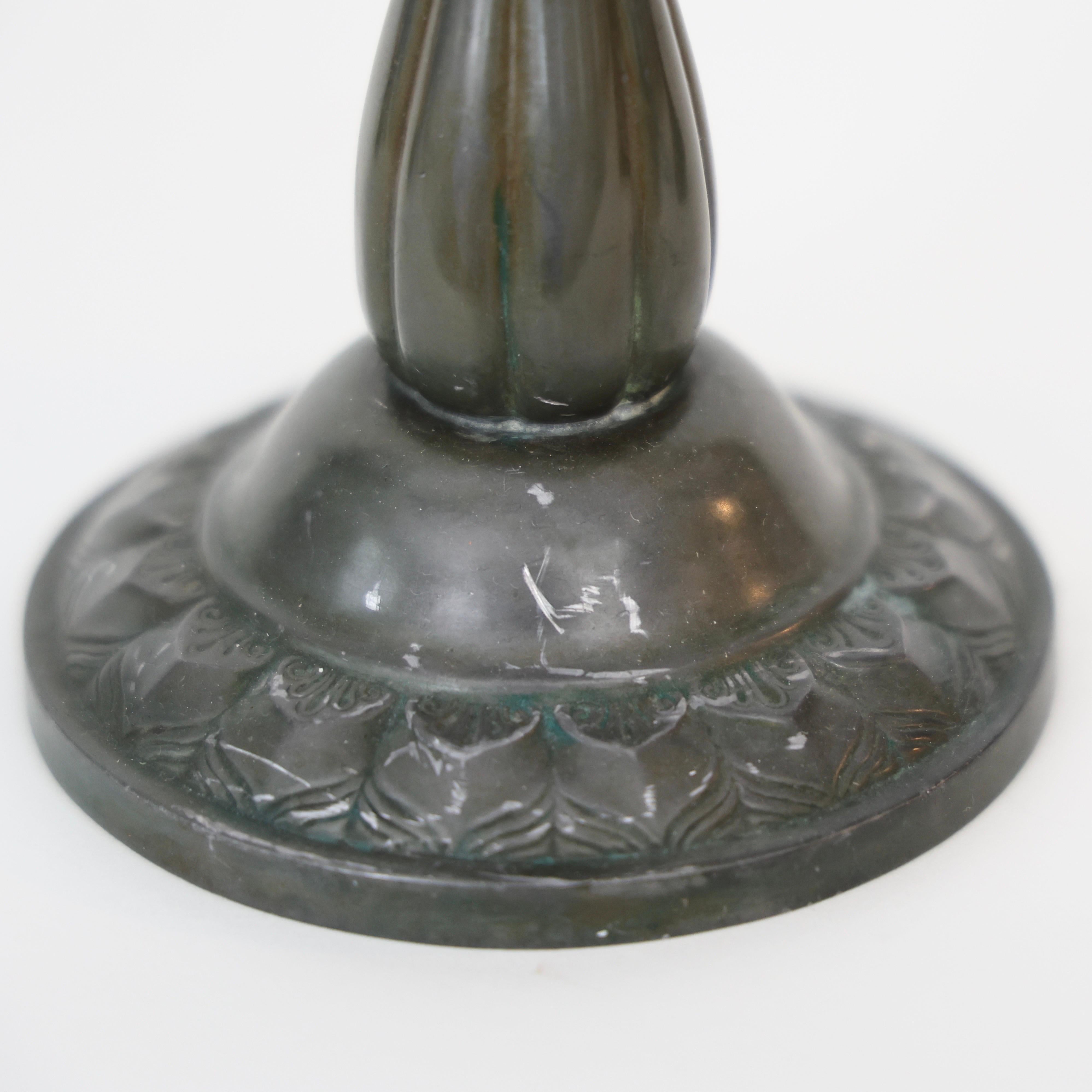Candlesticks made by Just Andersen, 1920s, Denmark For Sale 3