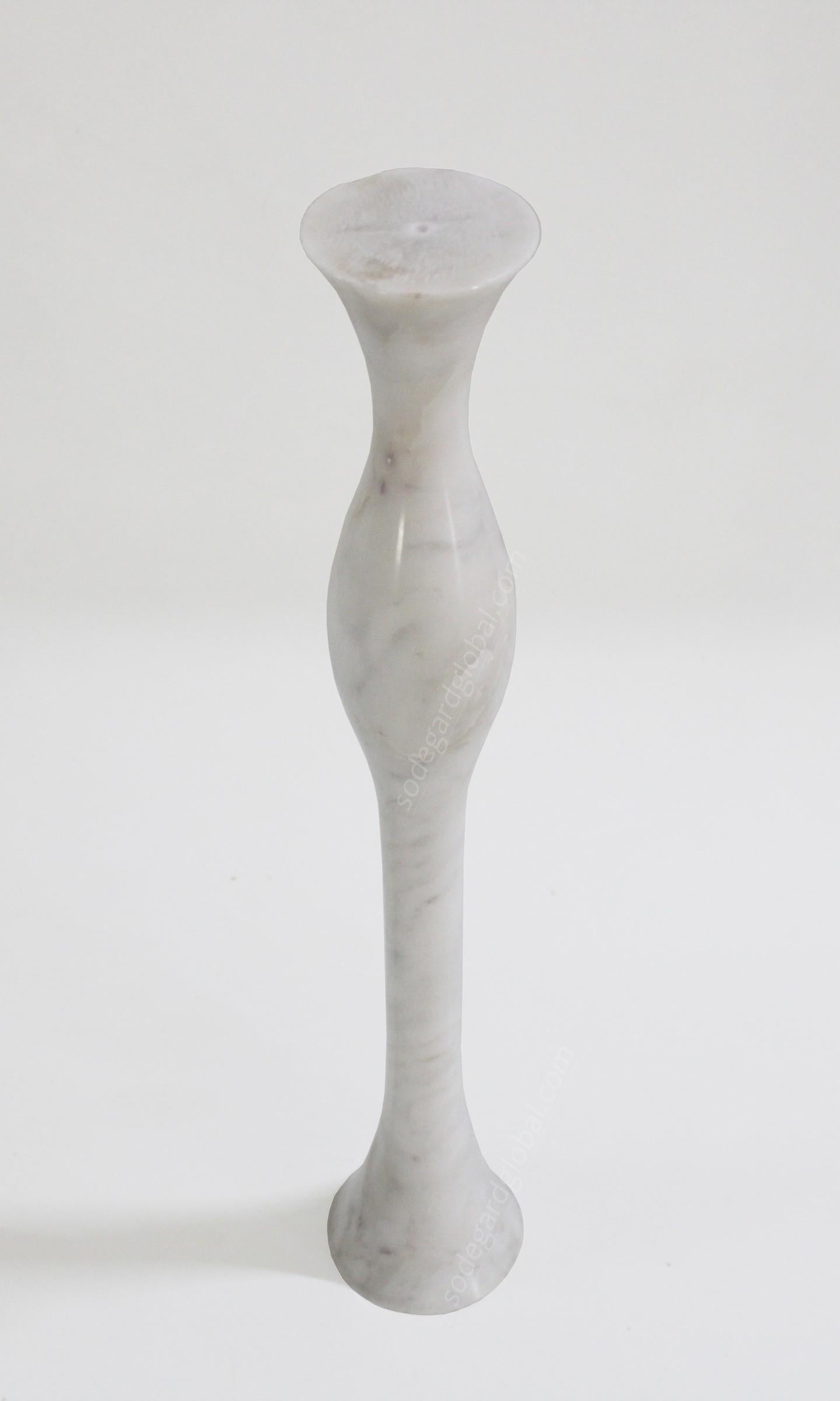 Other Candlesticks Ove in Marble Handcrafted in India By Paul Mathieu For Sale