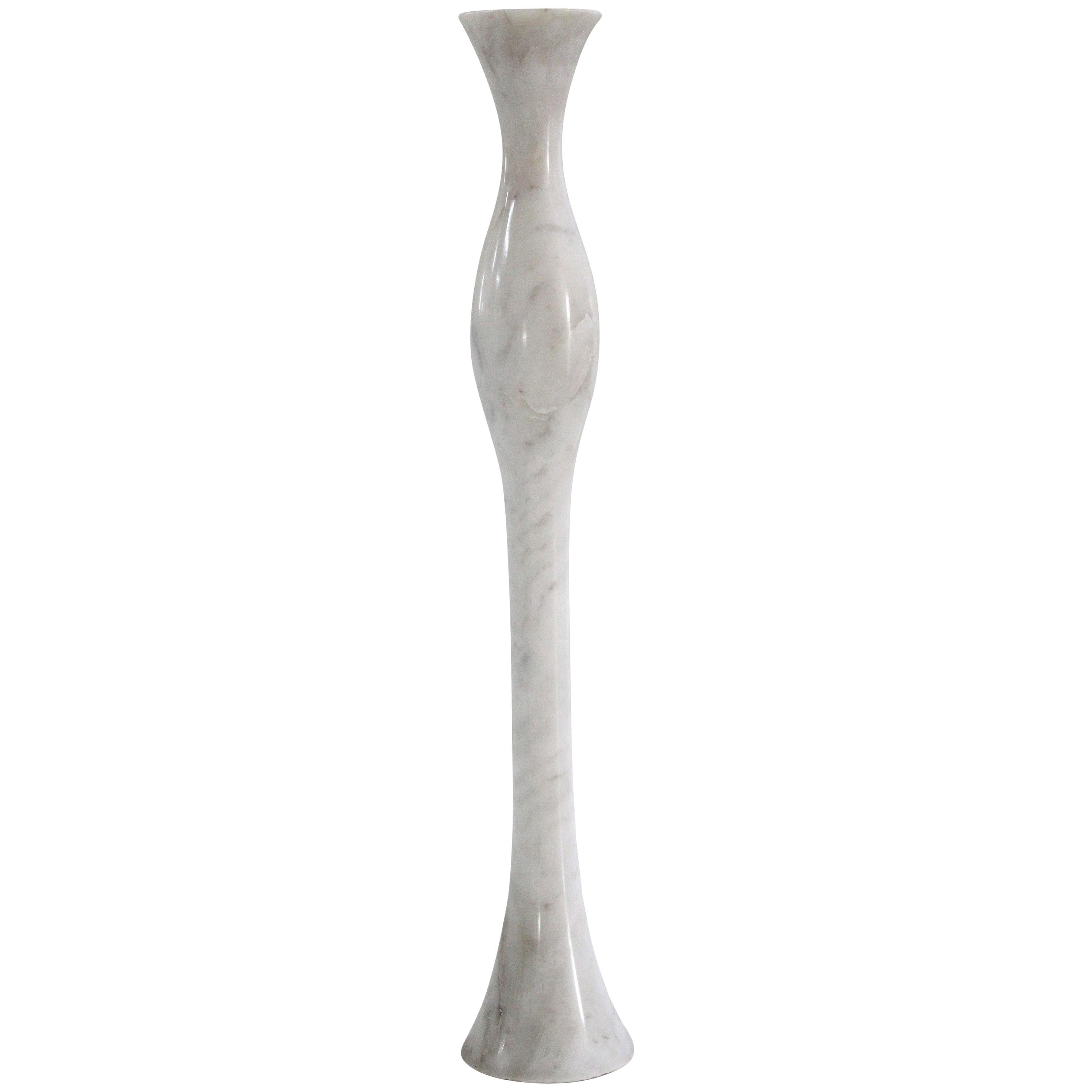 Candlesticks Ove in Marble Handcrafted in India By Paul Mathieu