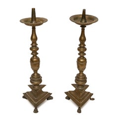 Candlesticks Pair Brass