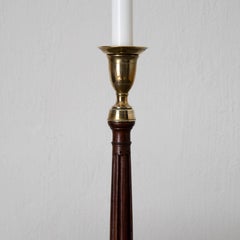 Candlesticks Pair of English Mahogany, 18th Century, England