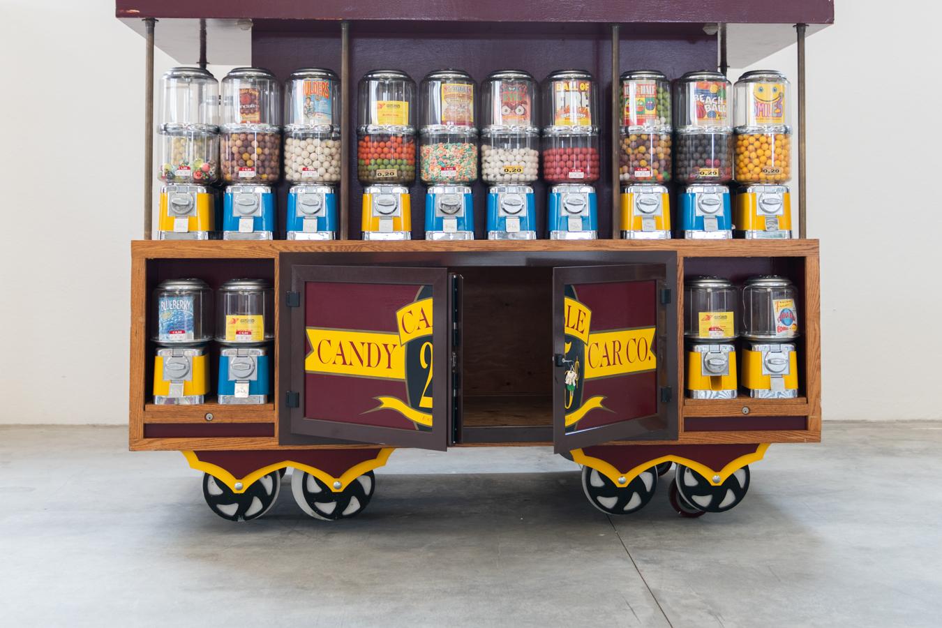 Contemporary Candy cable car nr 38 dispenser, 2000 - automatic wheeled dispenser of cara For Sale
