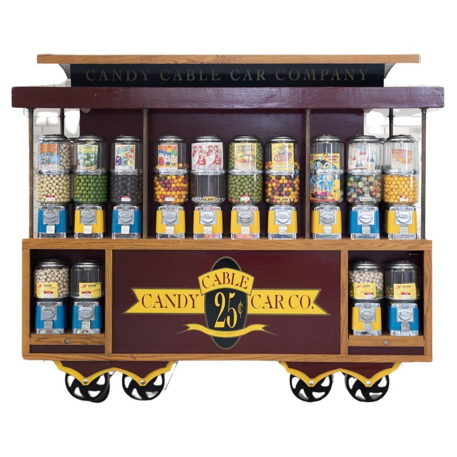 Candy cable car nr 38 dispenser, 2000 - automatic wheeled dispenser of cara For Sale