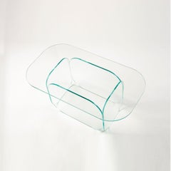 Candy Clear Glass Coffee Table Sculpted by Studio-Chacha