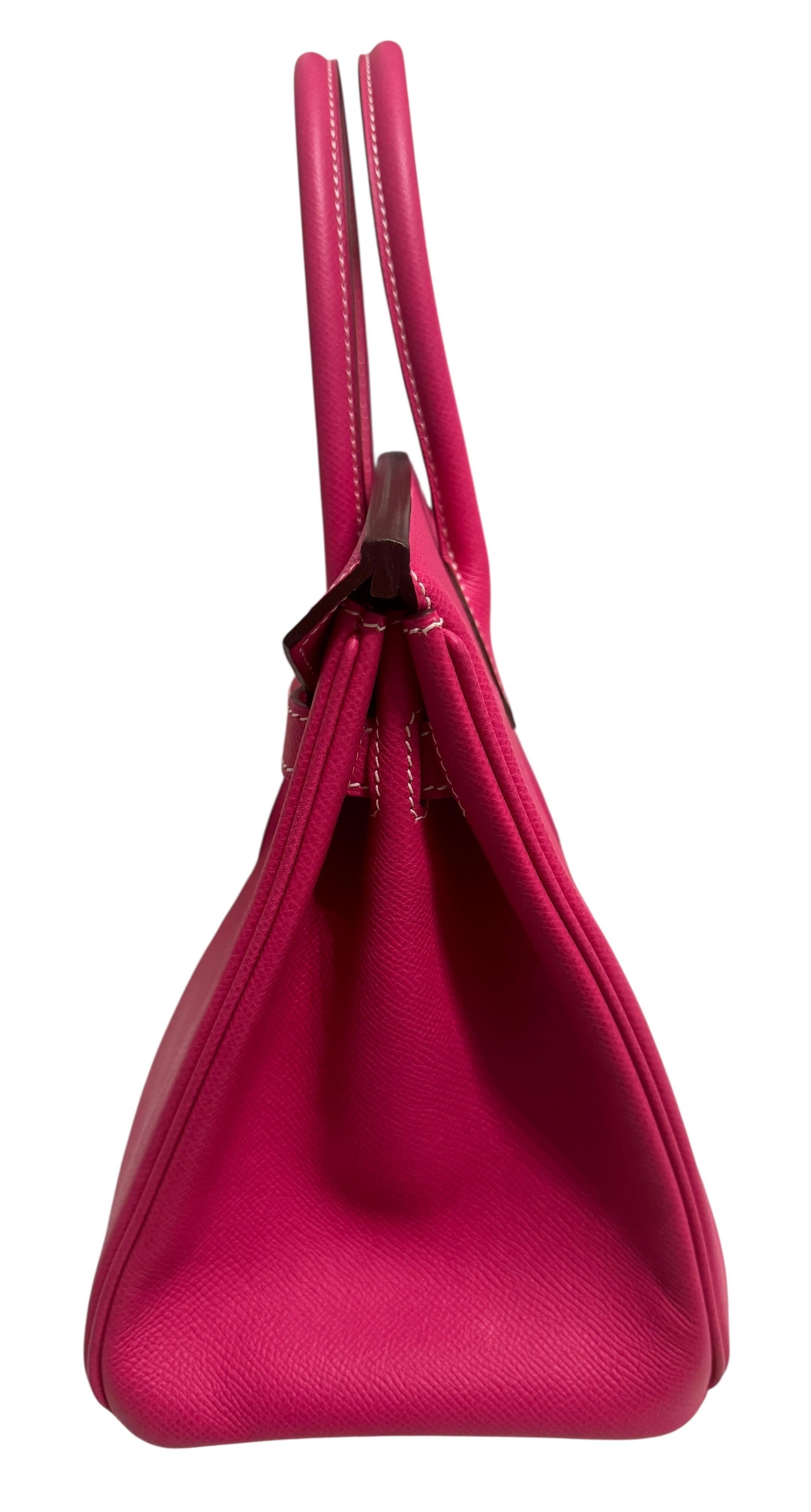Femenino o masculino Colección Candy Hermes Birkin 30 Rosa Tyrien Piel Epsom  Ferretería de oro . en venta