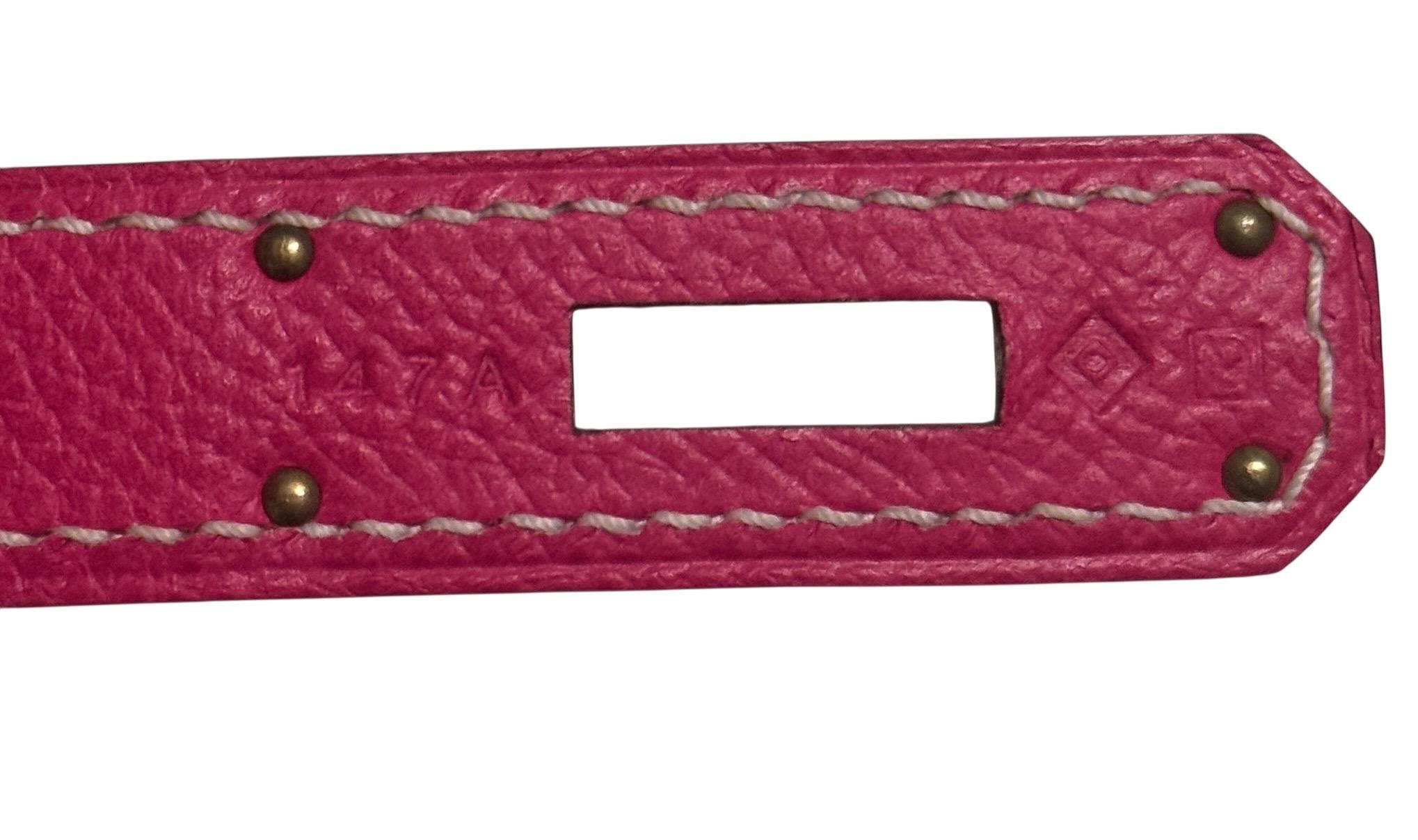 Colección Candy Hermes Birkin 30 Rosa Tyrien Piel Epsom  Ferretería de oro . en venta 1