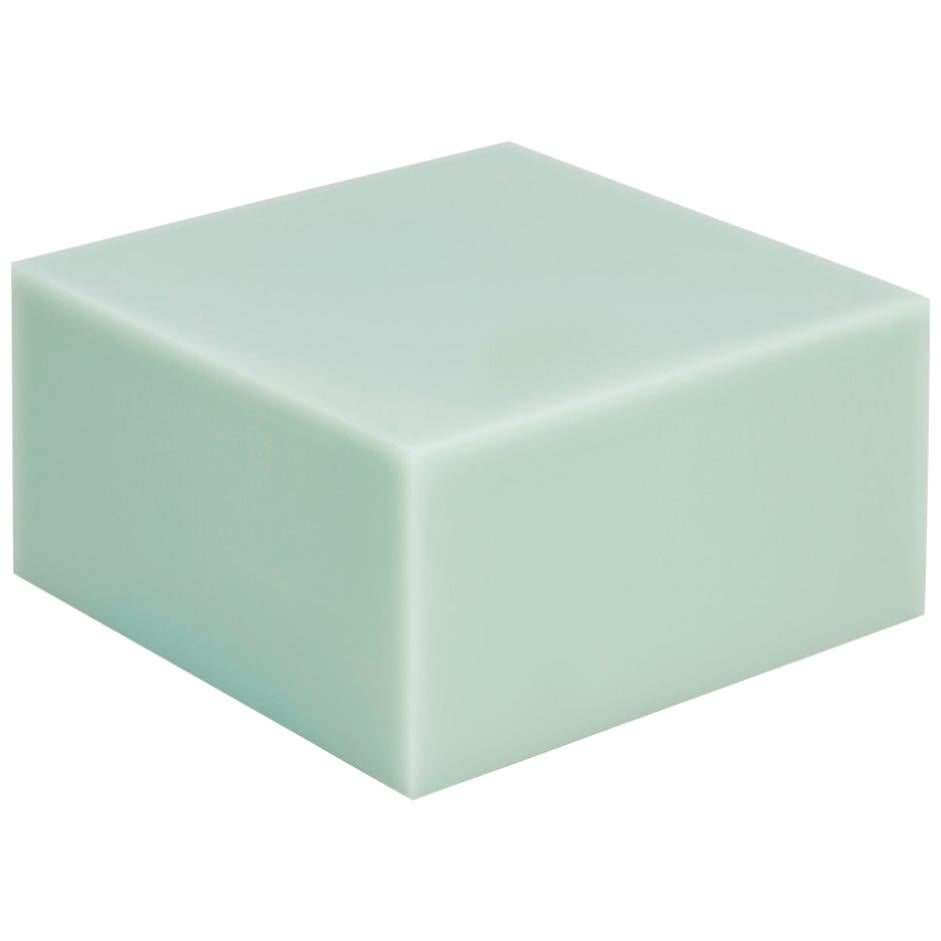 Table de chevet contemporaine vert menthe, Sabine Marcelis Candy Cube Low en vente