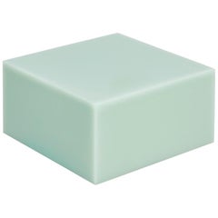 Contemporary Mint Green Side Table Bedside Table, Sabine Marcelis Candy Cube Low