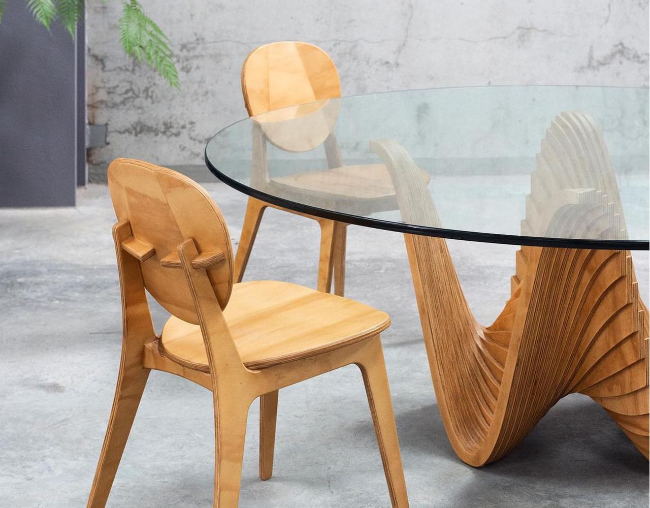 Guatémaltèque Candy Dining Table Large by Piegatto, une table contemporaine sculpturale en vente