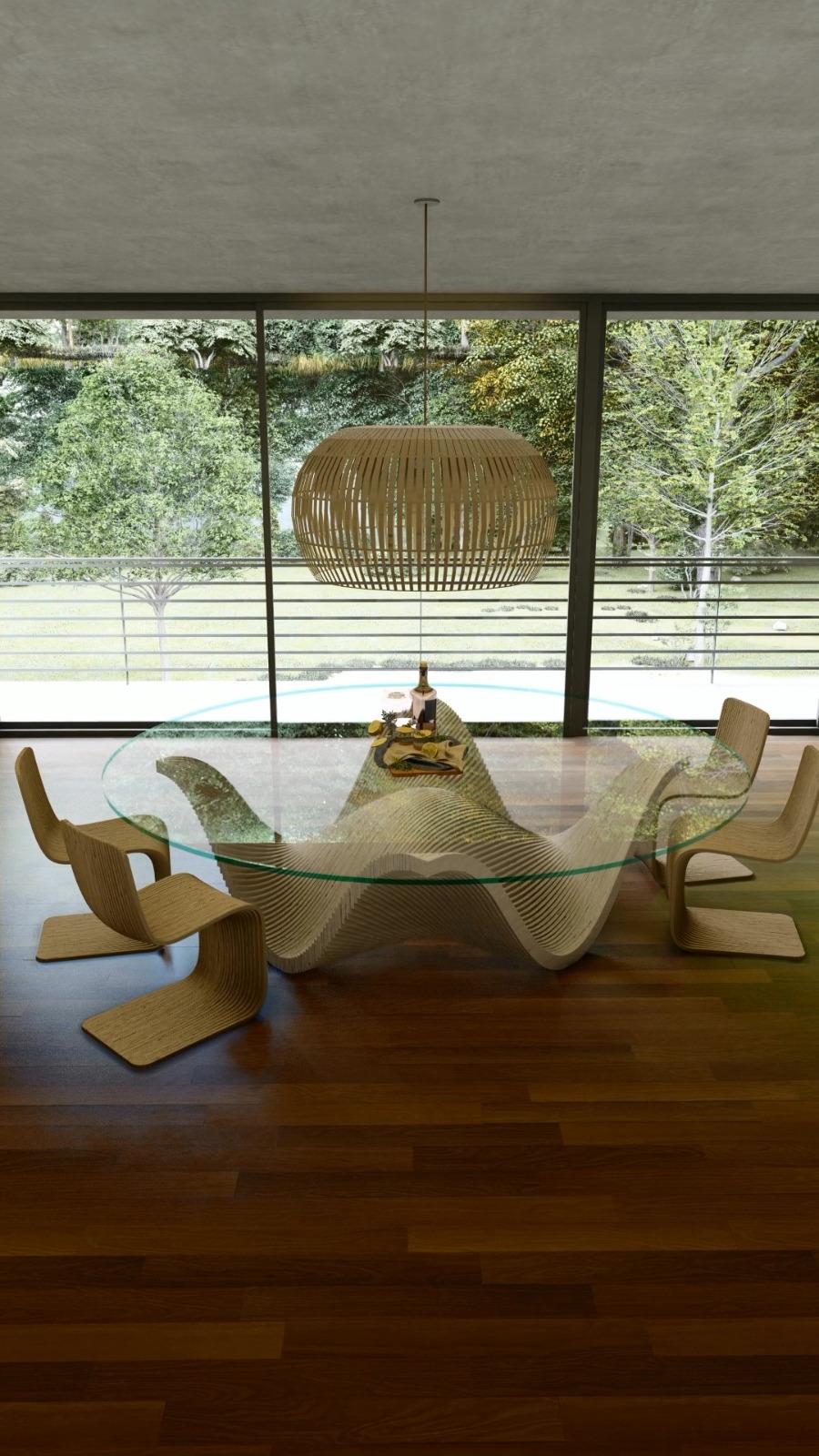 La table Candy X-Large est une solution de salle à manger étonnante et spacieuse, fabriquée de manière experte à partir de contreplaqué stratifié de haute qualité. Cette table présente une surface lisse et brillante qui met en valeur une finition