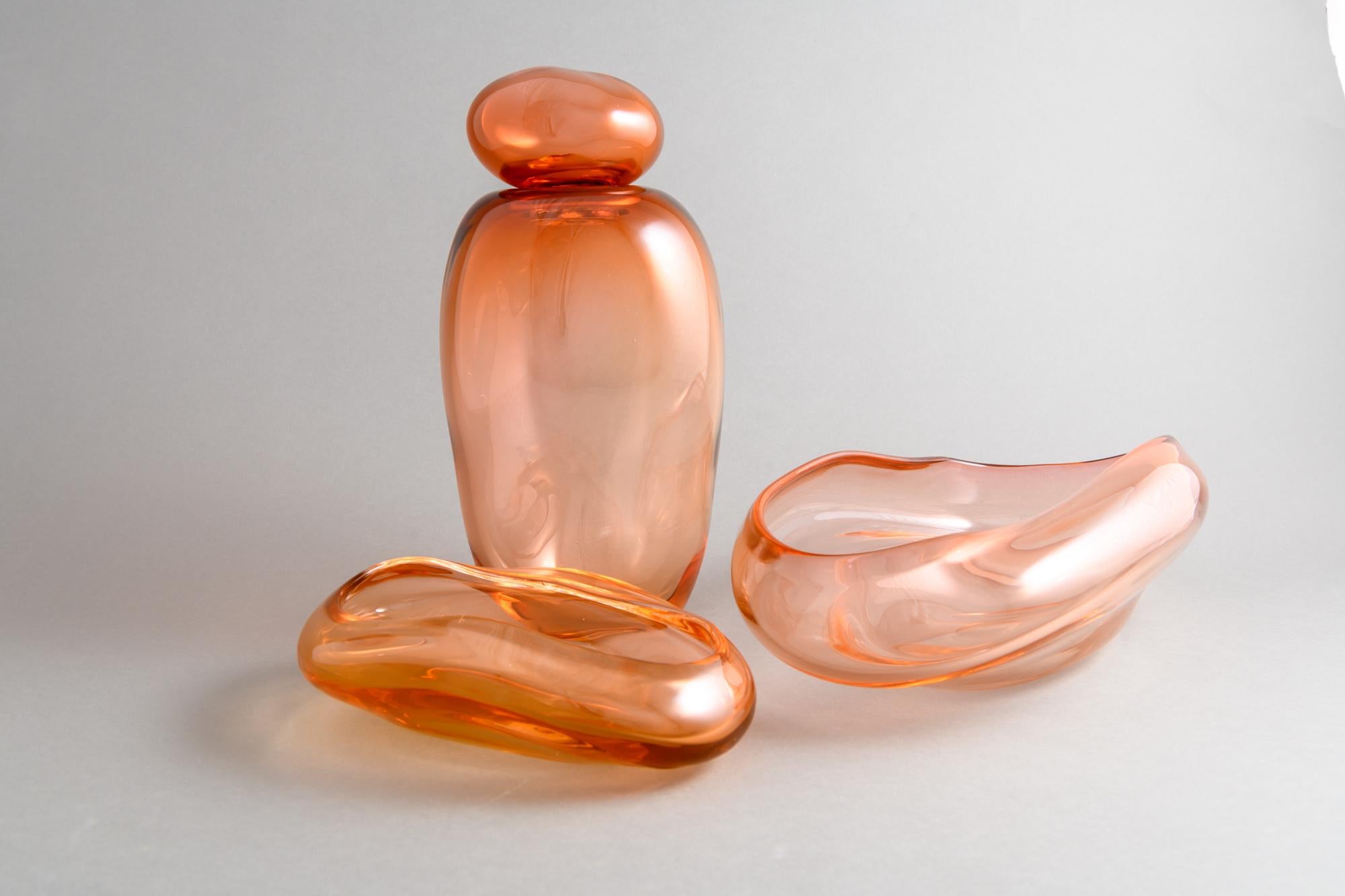 Candy Dish Medi Apricot In New Condition For Sale In Copenhagen, DK
