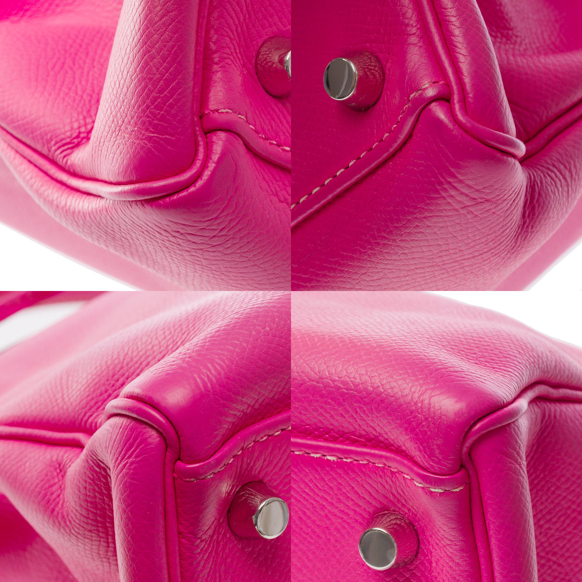Candy Edition Hermès Kelly 35 retourne handbag strap in Pink Epsom leather, SHW 6