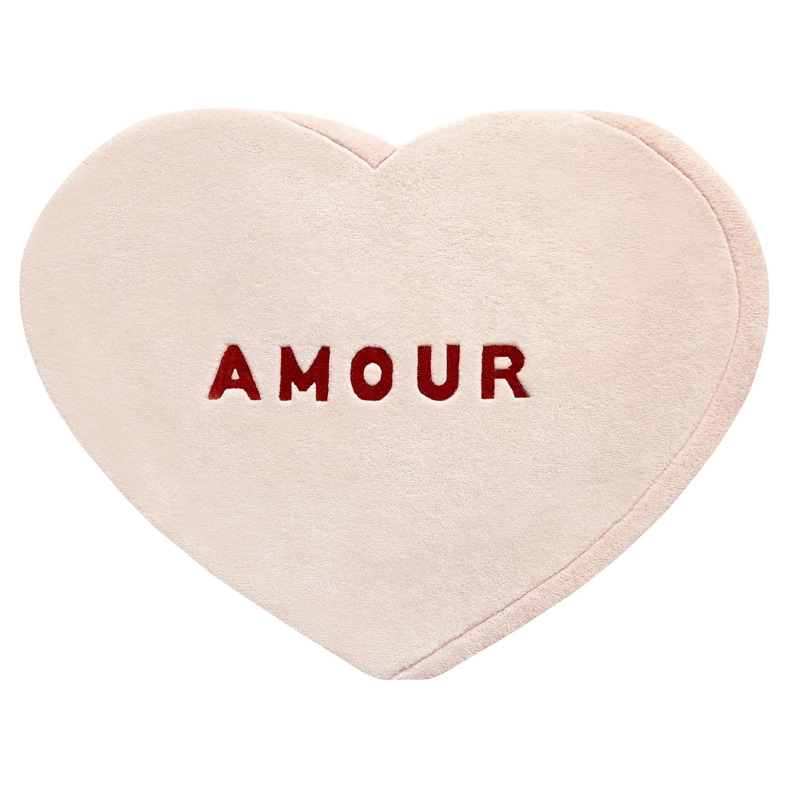Candy Heart Rug, 3D Hand-tufted For Sale