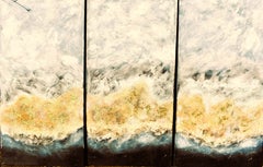COTSWOLD REFLECTIONS & COTSWOLD MIST, diptych, Abstract, Earth Pigments