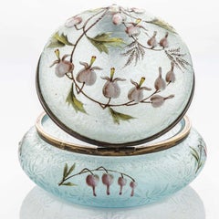 Candy Jar, Enamelled Art Glass, France