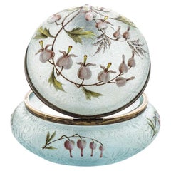 Candy Jar, Enamelled Art Glass, France