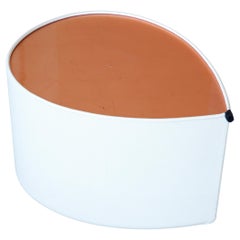 "Candy" Leather and Copper Leaf Side Table by Artist Florian Roeper
