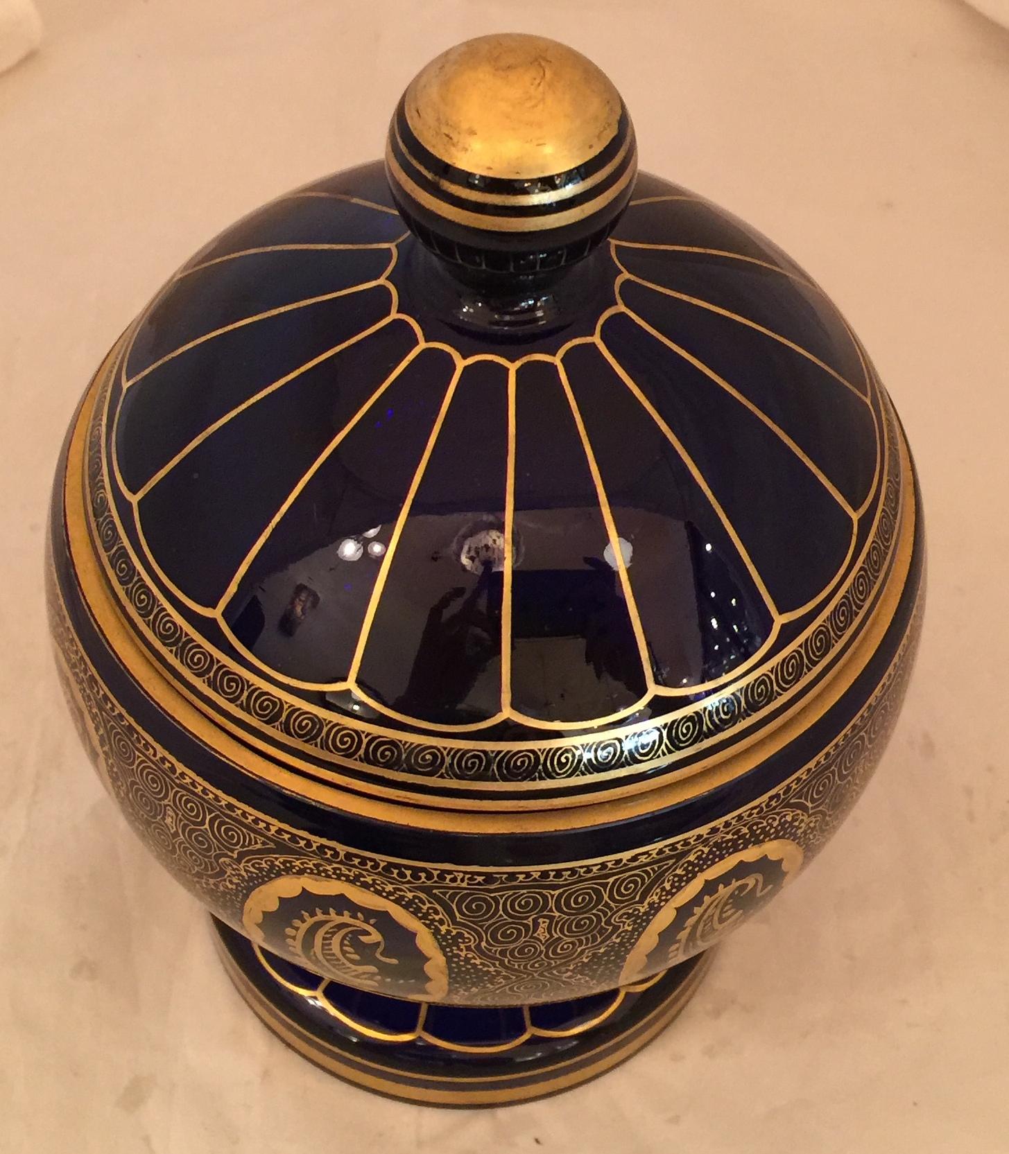 Austrian Candy Maker  Viennese Secession, 1900, in Crystal and Gold For Sale