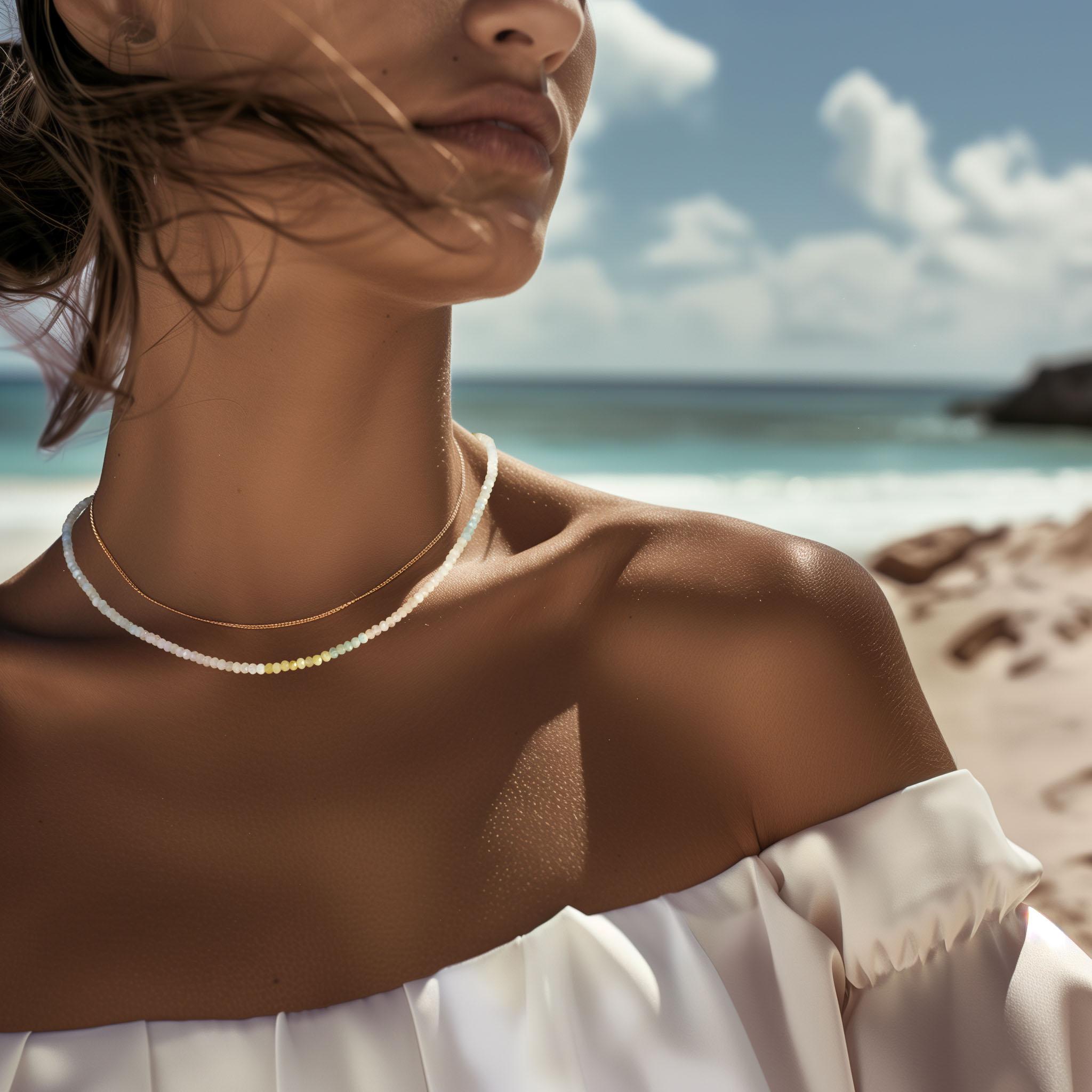 Concediti una dolce raffinatezza con questa collana di morganite candy. La sua delicata tonalità ti avvolgerà in un morbido bagliore di amore per te stesso e di ottimismo, ricordandoti di assaporare i momenti preziosi della vita con gioia e