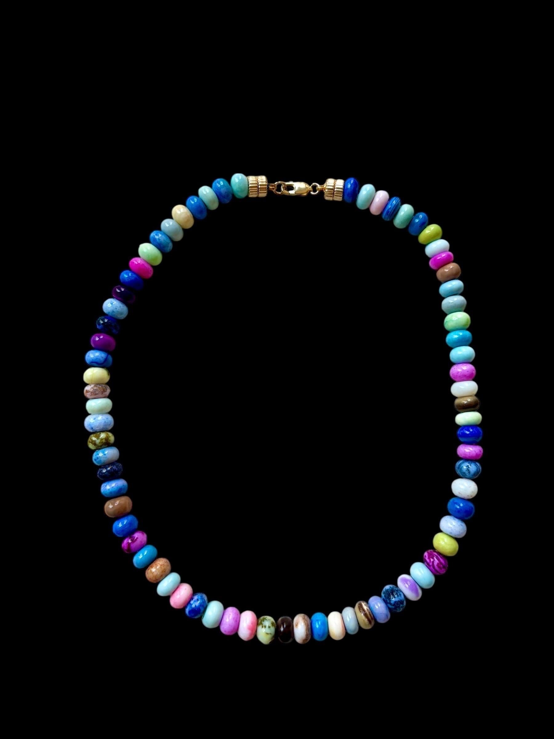 COLLAR DE ÓPALO CANDY con ORO DE 14K Cuenta en venta