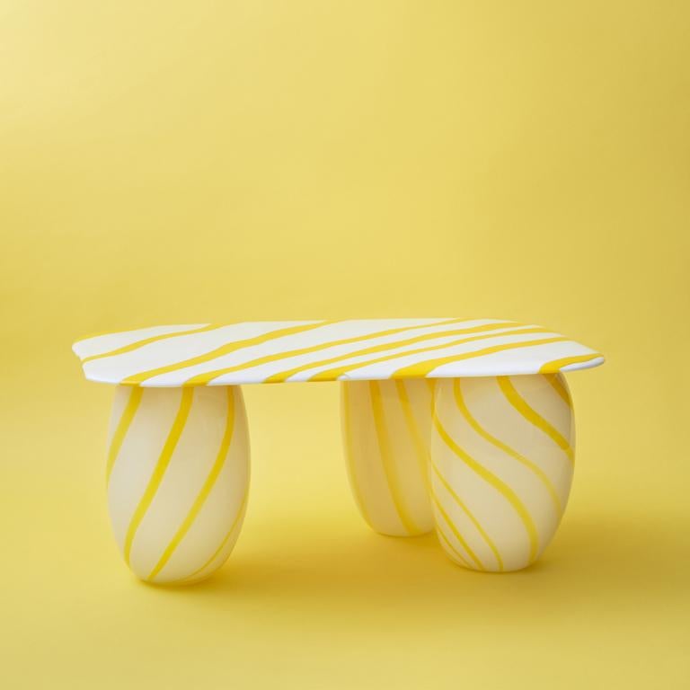 German CANDY - side table small - yellow For Sale