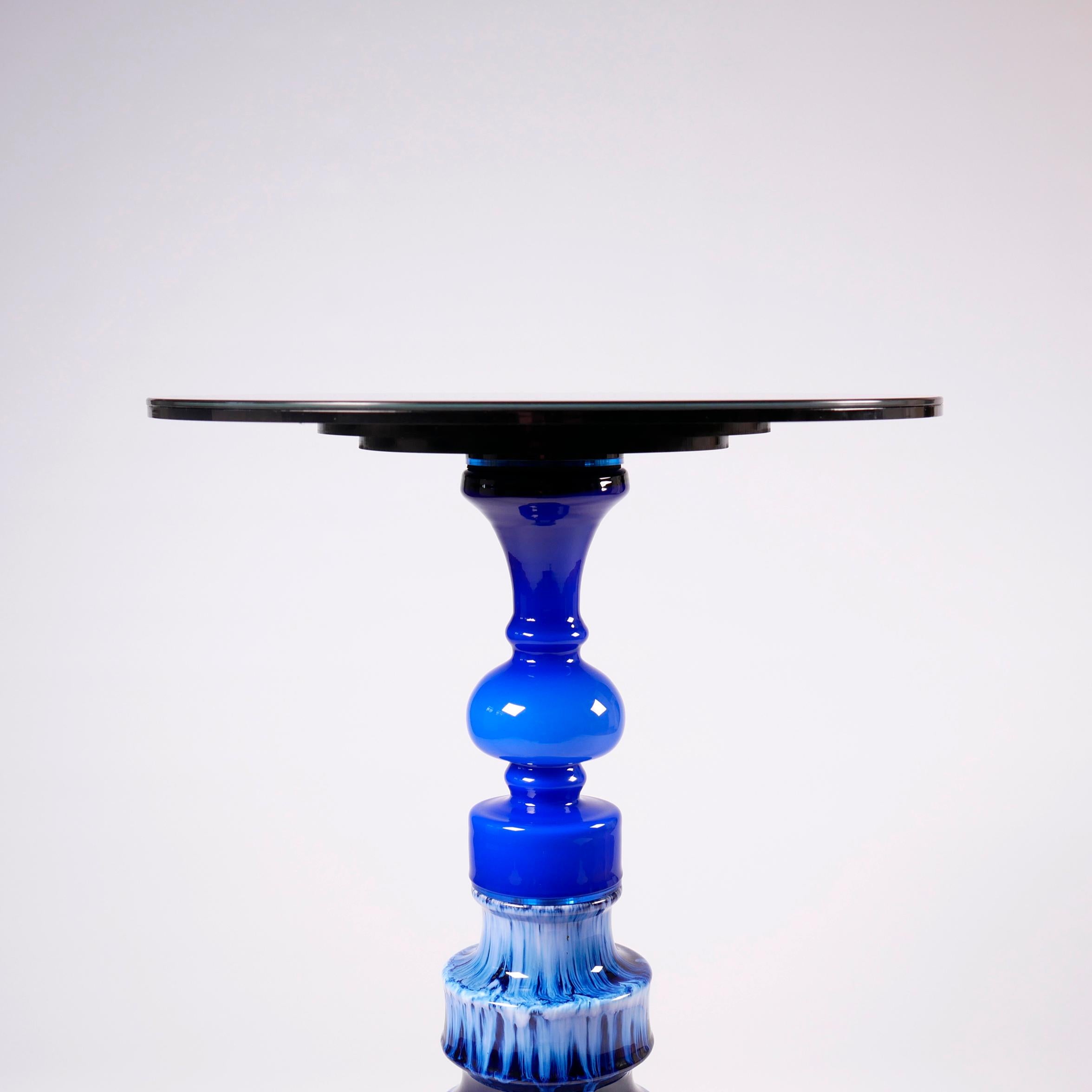 'Candy' Side Table, Vintage Ceramics and Glass, One-Off Piece 1