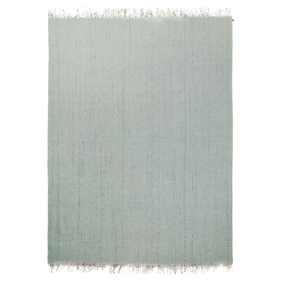 The Floor Is Lava - Deep Mint Line Shaped Rug by PLACéE For Sale at 1stDibs