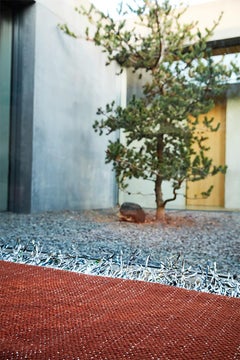 Candy Wrapper Rug_Dining_clay / Unique Award Winning Woven Rug by Jutta Werner