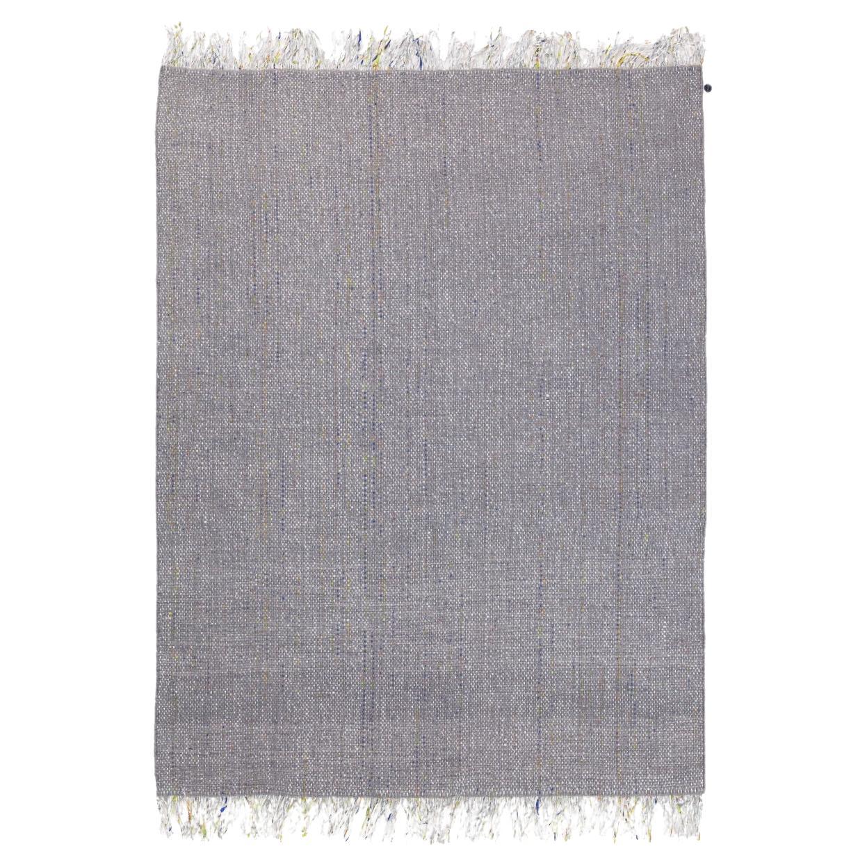 Candy Wrapper Rug_Dining_light gray / Award Winning Woven Rug by Jutta Werner For Sale