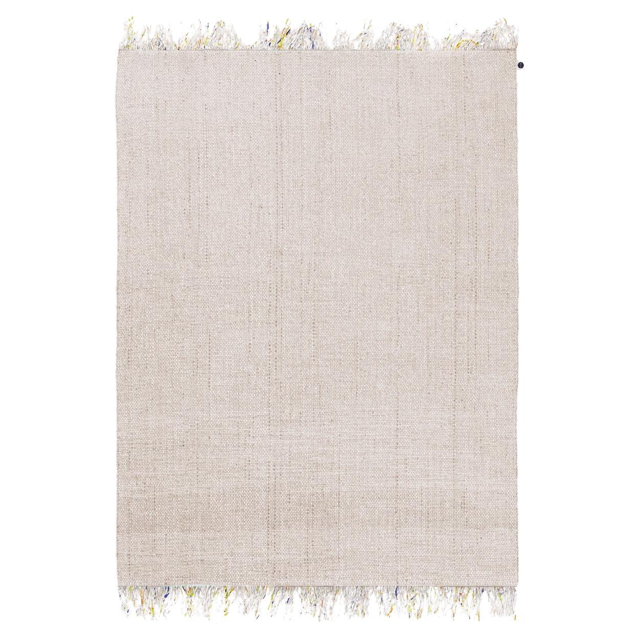 Candy Wrapper Rug_Dining_white sand / Award Winning Woven Rug by Jutta Werner
