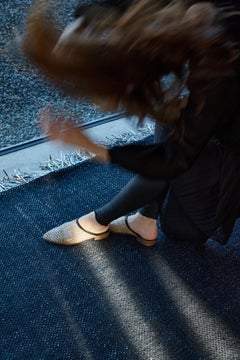 Candy Wrapper Rug_LivingXL_graphite / Award Winning Woven Rug by Jutta Werner