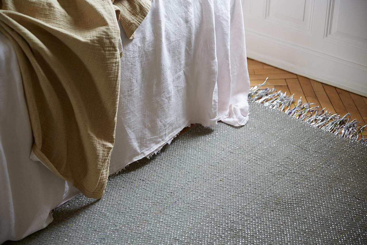 Candy wrapper rug // indoor // German Design Award winner
Here at NOMAD, we believe in innovation, in pushing boundaries and redefining the image of re- and upcycling in the interior industry. Our goal is to create design products with a special
