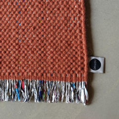Candy Wrapper Rug_Mini_clay / Unique Award Winning Woven Rug by Jutta Werner