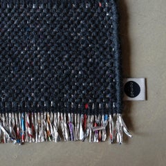 Candy Wrapper Rug_Mini_graphite / Unique Award Winning Woven Rug by Jutta Werner