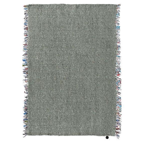 Candy Wrapper Rug_Mini_vetiver / Award Winning Woven Rug by Jutta Werner For Sale
