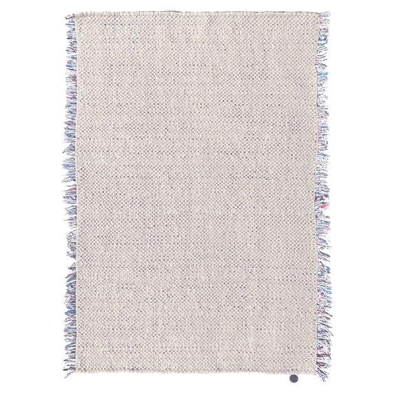 Candy Wrapper Rug_Mini_white sand / Award Winning Woven Rug by Jutta Werner For Sale