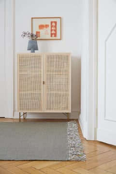 Candy Wrapper Rug_Runner_vetiver / Award Winning Woven Rug by Jutta Werner