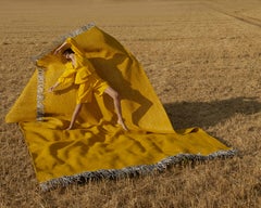 Candy Wrapper Rug_Runner_yellow / Unique Award Winning Woven Rug by Jutta Werner